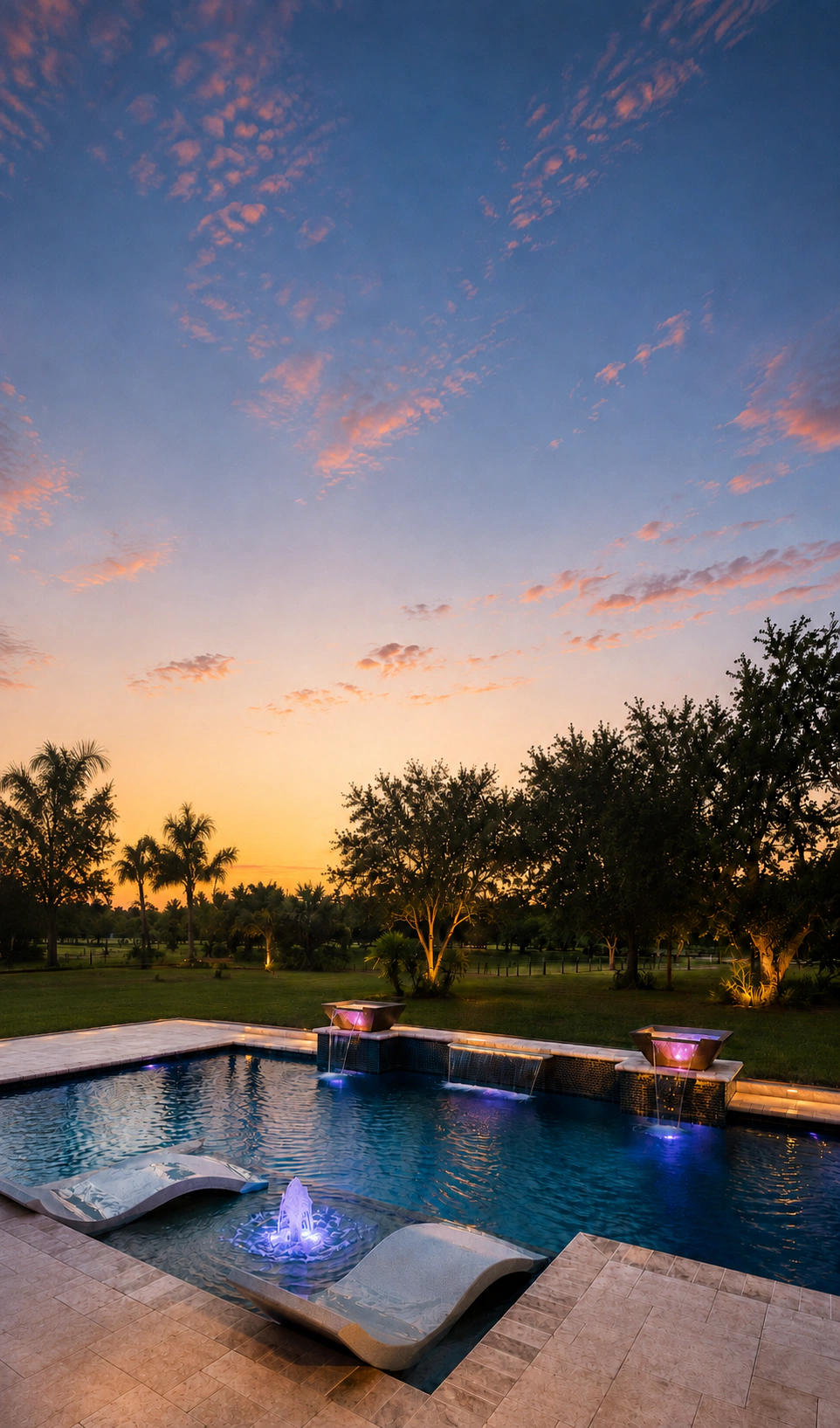 Pool and outdoor living area