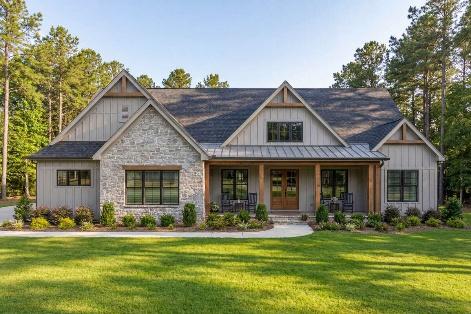 Modern farmhouse exterior