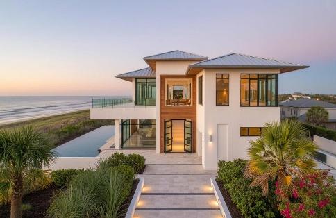 Timeless custom home exterior
